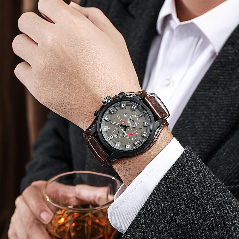 Retro Men's Watches Classic Lu - огляд і ціна Leather Watch Band Men