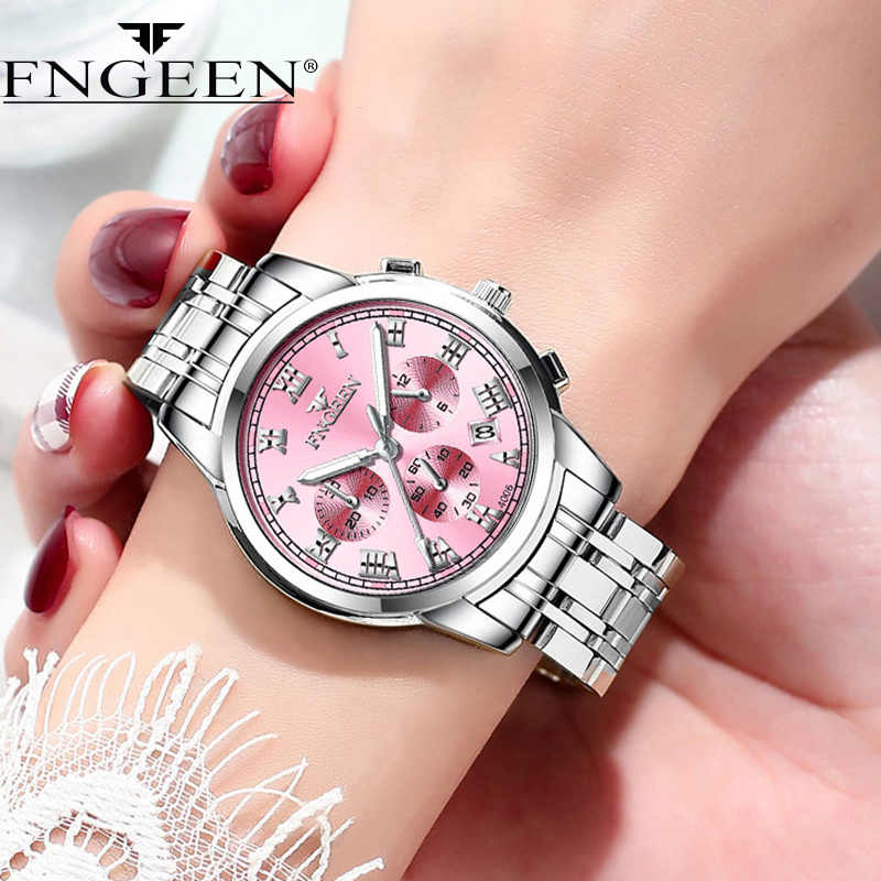 FNGEEN Luxury Quartz Watch Wom - огляд і ціна Stainless Bracelet Diver