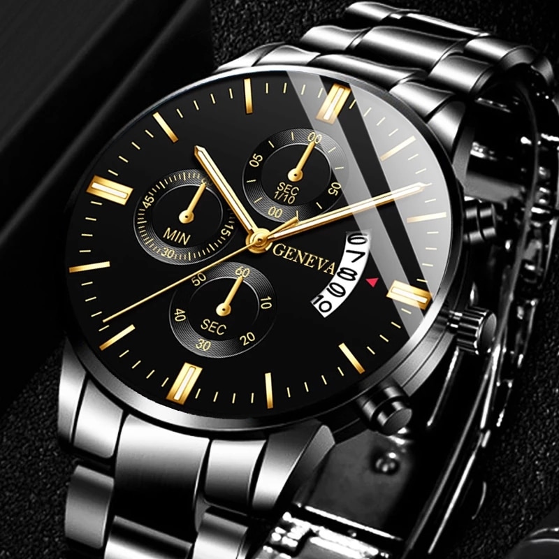 Fashion Men Black Stainless St - огляд і ціна Seiko Watch 5 Sports