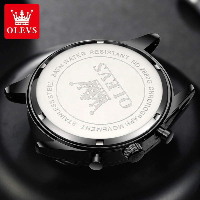 OLEVS 2880 Casual Fashion Men' - огляд і ціна Leather Watch Band Men