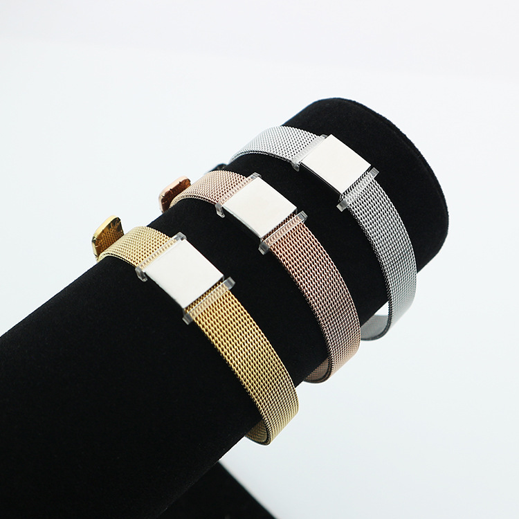 DINGLLY 10mm High Quality Stai - огляд і ціна Mesh Strap Metal