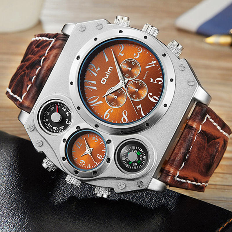 New Model OULM Watch Men Quart - огляд і ціна Leather Watch Band Men
