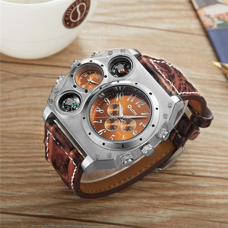 New Model OULM Watch Men Quart - огляд і ціна Leather Watch Band Men