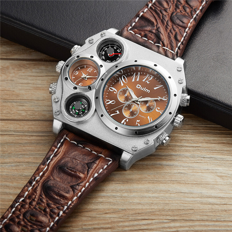New Model OULM Watch Men Quart - огляд і ціна Leather Watch Band Men