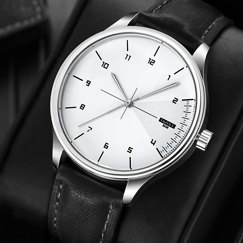YAZOLE Men Watch Business Casu - огляд і ціна Leather Watch Band Men